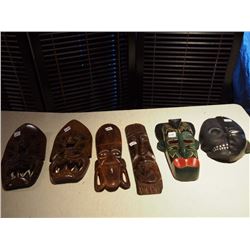 Masks 5 Wooden 1 Clay