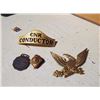 Image 1 : CNR Conductor Cap Badge & Misc. Cap Badges