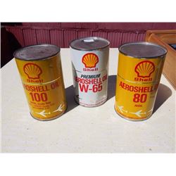 Aeroshell Oil 100/Premium Aeroshell Oil W-65/Aeroshell Oil 80 (All One Quart, Full)