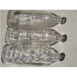 Oval Baby Bottles (3) (1 W/ Nursery Rhyme)