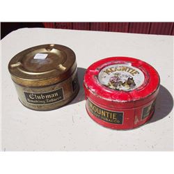 Mountie and Clubman Tobacco Tins