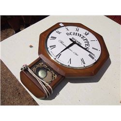 Schweppes Advertising Clock