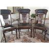 Image 1 : Antique Chairs (3) Somewhat Damaged