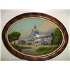 Image 1 : Oval Convex Glass Reverse Painted Picture Frame