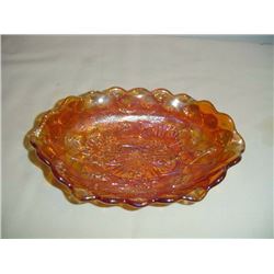 Marigold Carnival Glass Bowl