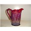 Image 1 : Indiana Red Carnival Glass Pitcher