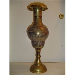Large 24 Inch India Brass Vase
