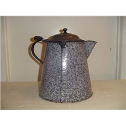 Large Old Graniteware Coffee Pot