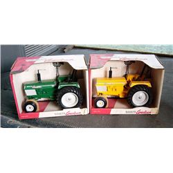 White Toy Tractors (2)