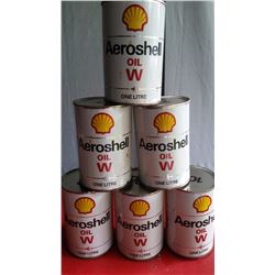 NOS Aeroshell W Oil Tins (6)