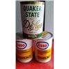 Image 1 : 2 Esso ATF & 1 Quaker State Can NOS
