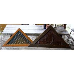 46x38 inch Triangle Framed tin tiles