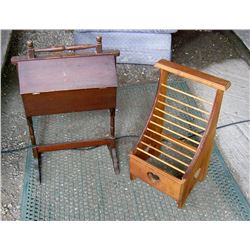 Pine Sewing Stand & Sock/Towel dryer