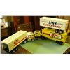 Image 1 : 21” long toy semis and 16” long trailer