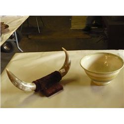 Horn / Clay Bowl