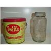 Image 1 : Old Peanut Butter Containers (2) Jumbo And Swifts
