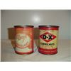 Image 1 : Old 1 Pound Grease Cans (2) (DX And Super Service)