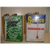 Image 1 : 1 Gallon Oil Tins (2) (Gulf And Sunrise)