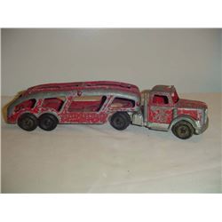 Old Metal Hubley Car Hauler Toy Truck