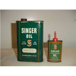 Singer Sewing Machine Oil Tins (2)