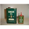 Image 1 : Singer Sewing Machine Oil Tins (2)