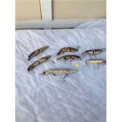 Wooden Fishing Hooks (7) Vintage