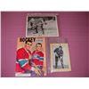 Image 1 : Rocket Richard and Habs Hockey Pictures & 1958 Hockey Magazine (Rocket Richard Cover)