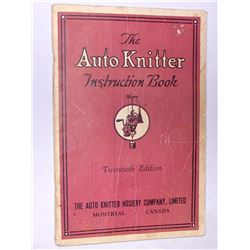 1923 "Auto Knitter" Knitting Machine Operators Manual