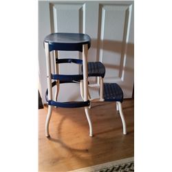 Antique Metal Step Stool