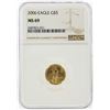 Image 1 : 2006 $5 American Gold Eagle Coin NGC Graded MS69