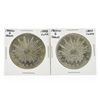 Image 1 : Set of (2) 1888-1889 8 Reales Mexico Silver Coins