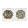 Image 2 : Set of (2) 1888-1889 8 Reales Mexico Silver Coins