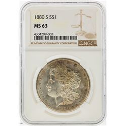 1880-S $1 Morgan Silver Dollar NGC Graded MS63