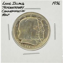 1936 Long Island Tercentenary Commemorative Half Dollar Coin