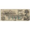 Image 1 : 1853 $5 The Cochituate Bank Boston Obsolete Bank Note