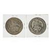 Image 2 : Set of (2) 1885-1886 8 Reales Mexico Silver Coins