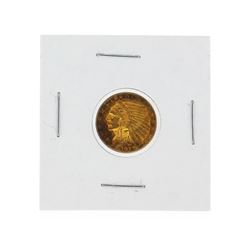 1913 $2 1/2 Indian Head Quarter Eagle Gold Coin CU