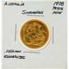 Image 1 : 1908 Australia Perth Mint Sovereign Gold Coin