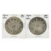 Image 1 : Set of (2) 1886-1887 8 Reales Mexico Silver Coins