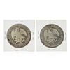 Image 2 : Set of (2) 1886-1887 8 Reales Mexico Silver Coins