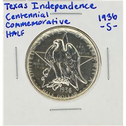 1936-S Texas Independence Centennial Commemorative Half Dollar Coin