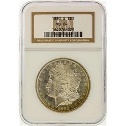 1880-S $1 Morgan Silver Dollar NGC Graded MS64