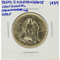 1934 Texas Independence Centennial Commemorative Half Dollar Coin