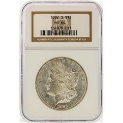 1882-S $1 Morgan Silver Dollar NGC Graded MS64