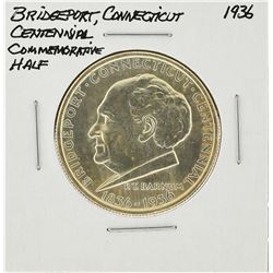 1936 Bridgeport Connecticut Centennial Commemorative Half Dollar Coin