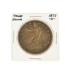 1877-S $1 U.S. Trade Silver Dollar