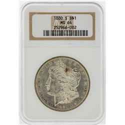 1880-S $1 Morgan Silver Dollar NGC Graded MS64