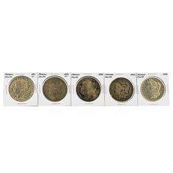 Set of (5) $1 Morgan Silver Dollar Coins