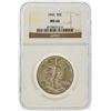 Image 1 : 1943 Walking Liberty Half Dollar Coin NGC MS66