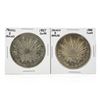 Image 1 : Set of (2) 1887-1888 8 Reales Mexico Silver Coins